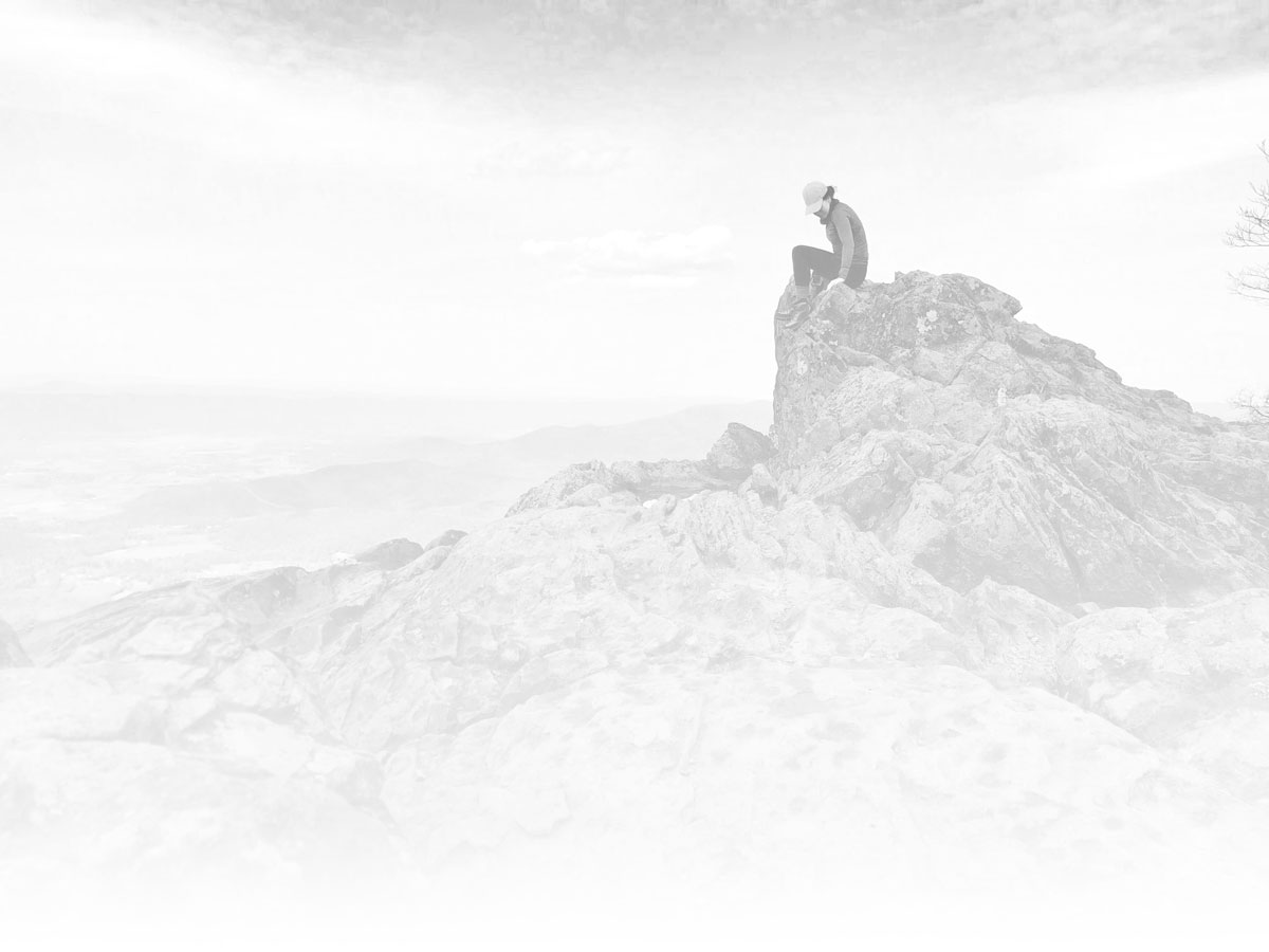 The top of Old Rag in Shenandoah National Park